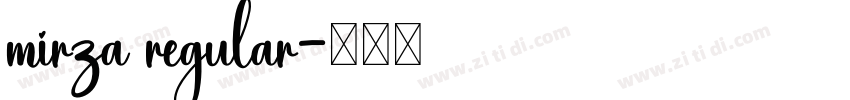 mirza regular字体转换